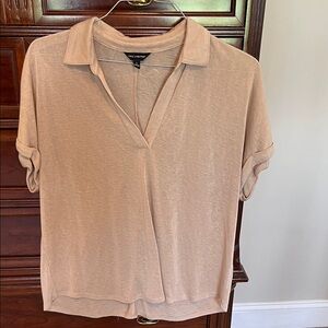 The Limited Women's Beige Short Sleeve Top